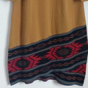 Spense midi dress with Southwestern style border - size 12
